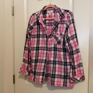 Victoria’s Secret Flannel PJ Top